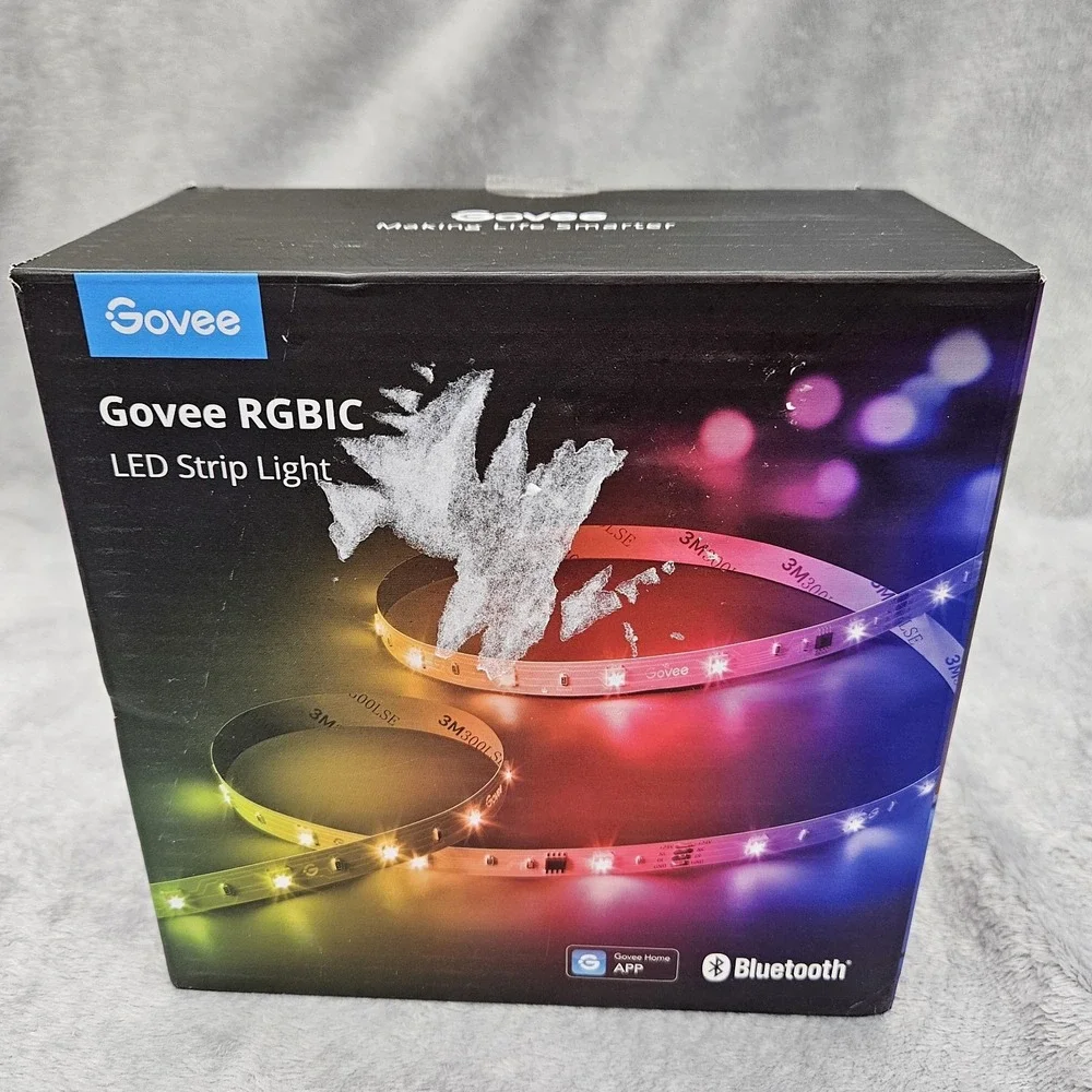 Govee RGBIC LED Strip Lights 49.2ft H617F Bluetooth App Control 2 Rolls